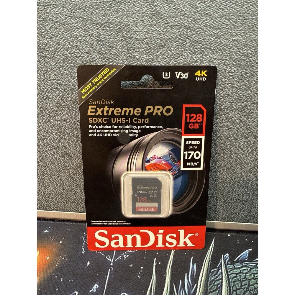 SanDisk Extreme PRO 128GB SDXC UHS-I Memory Card